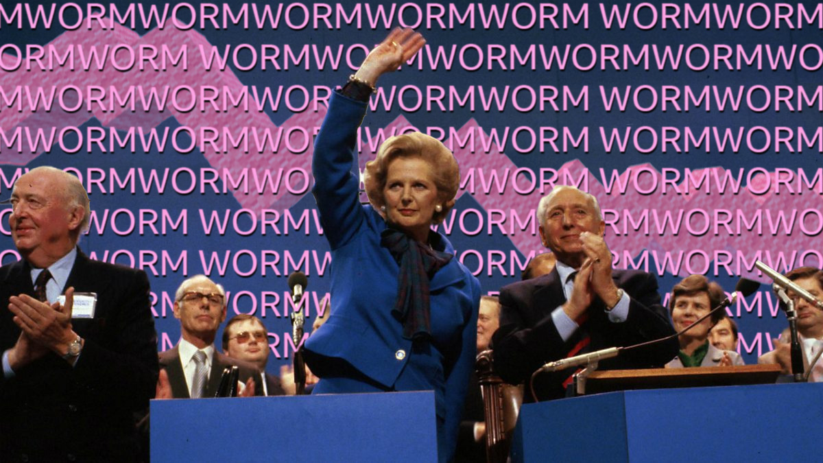 The conservative party conference but now with more worm emphasis